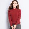 Fengxun Women's Mock Neck Wool Blend Base Layer Sweater