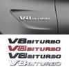 V8 BITURBO Буква Логотип Автомобильная Наклейка для Twin Turbo Логотип Модификация Крыла Аксессуары Этикетка Декоративная Наклейка