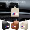 Сумка для хранения в автомобиль с логотипом M, сумка для мусора на воздуховод, кожаный органайзер для E46 E39 E90 E60 E36 F30 F10 E34 E30 F20 E92 M3 M4 M5 X3 X4 X5 X6 X7