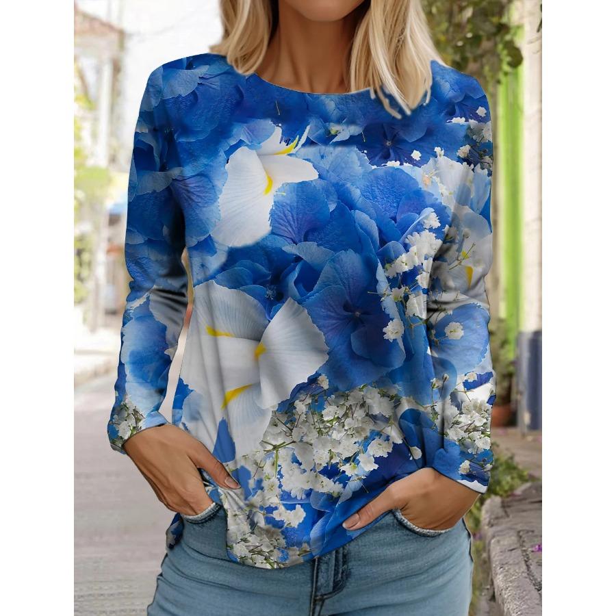 Модная женская футболка с длинным рукавом с цветочным узором, толстовка для девочек в стиле Харадзюку, одежда для взрослых с 3D-принтом в виде бабочки, женские топы, футболки