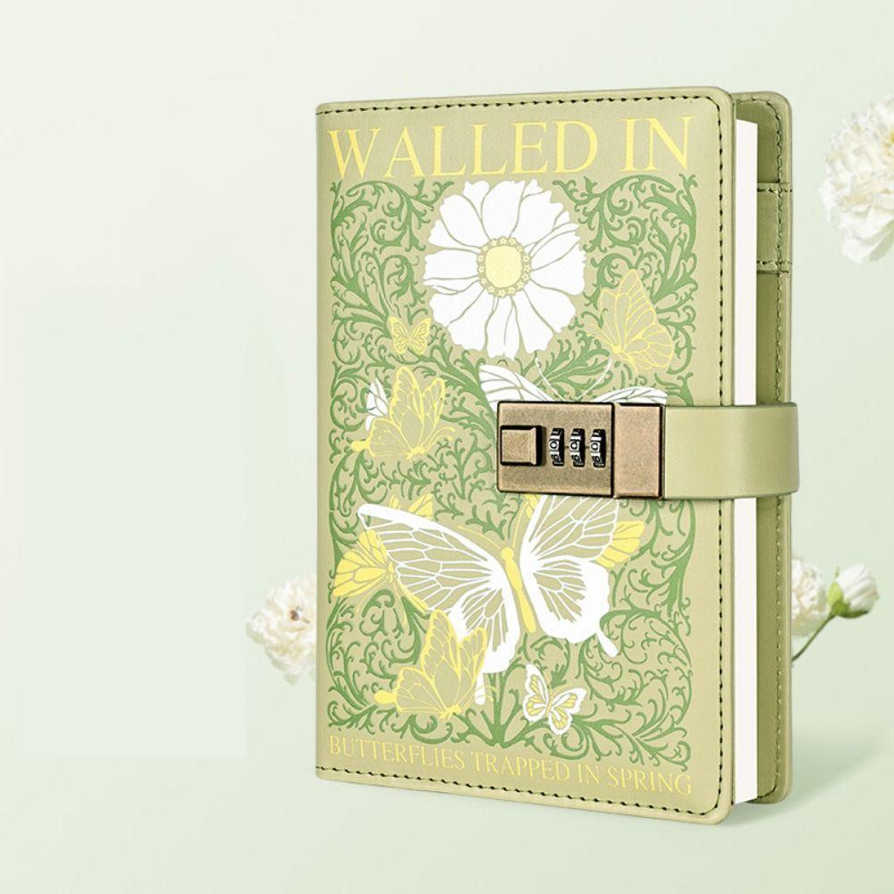 Утолщенная книга для паролей с замком, защищающая секреты, книга-дневник, студенческий блокнот, дневник для записей