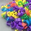 100 Pcs Colorful Animal Bird Poultry Clip Rings Leg Band