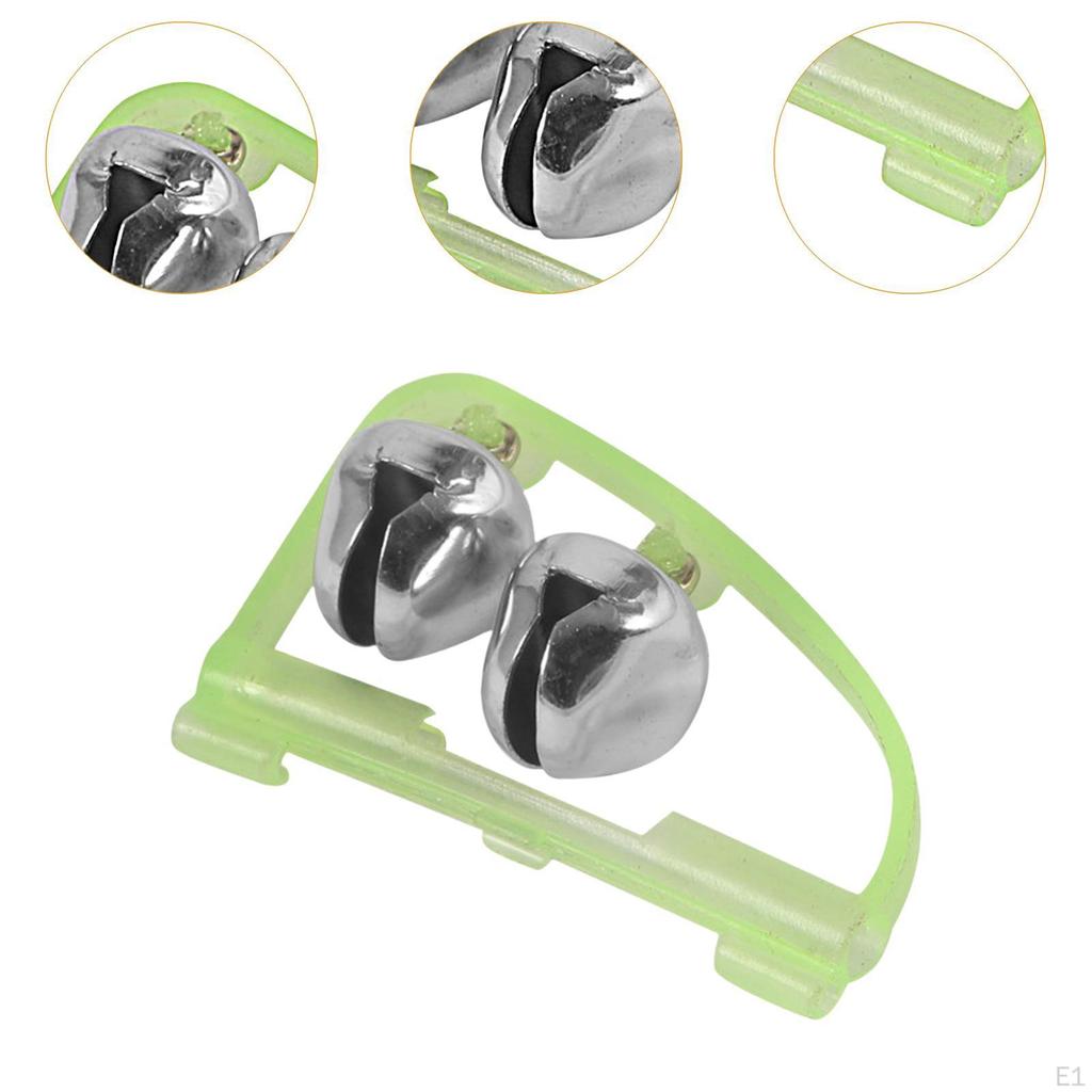 10Pcs Fishing Bells Rings Double Alarm Portable Twin Bell Accessories for Night Glow