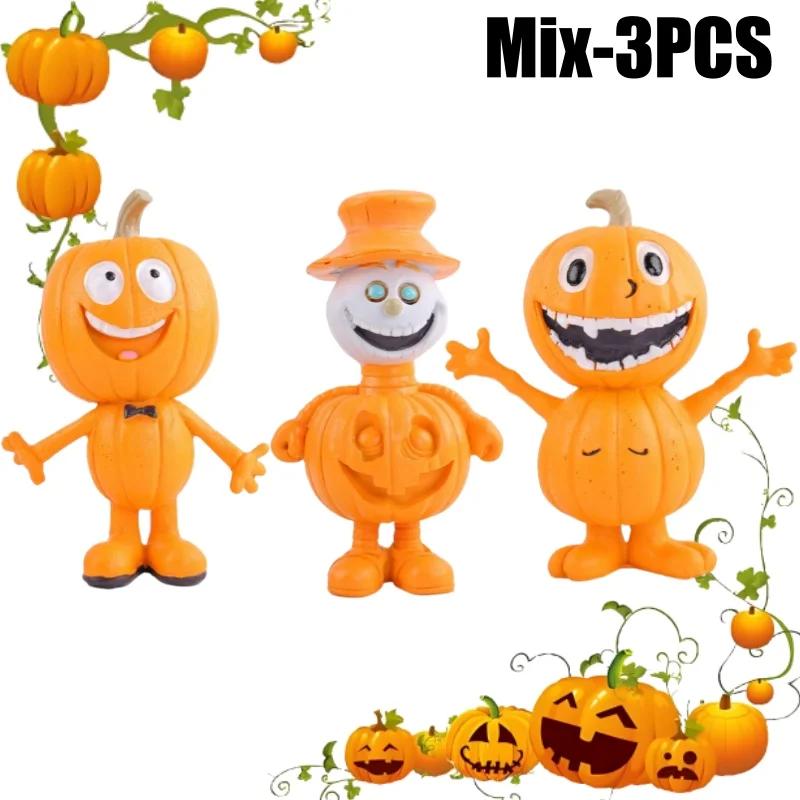 Decorative Knick-knacks Cartoon Pumpkin Man Statue Cute Figurine Resin Crafts for Halloween Decoration Evenements Kids Gift