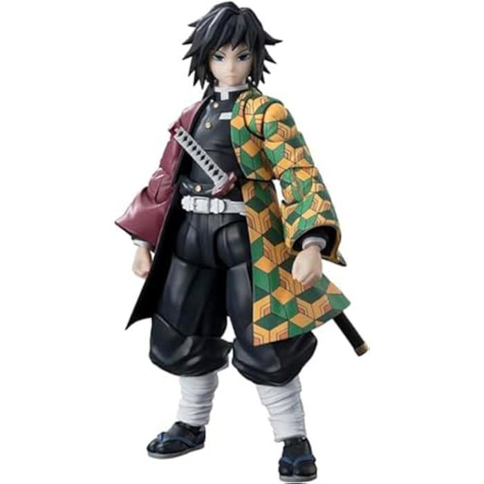 Figurine d'action - TAMASHII NATIONS - Giyu Tomioka - 3 visages interchangeables - Épée Nichirin - Mixte