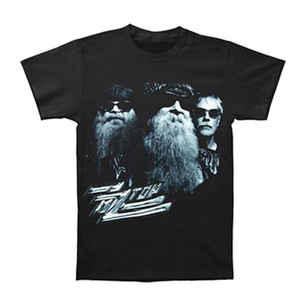 Men's ZZ Top B&W Band Photo T-shirt Small Black
