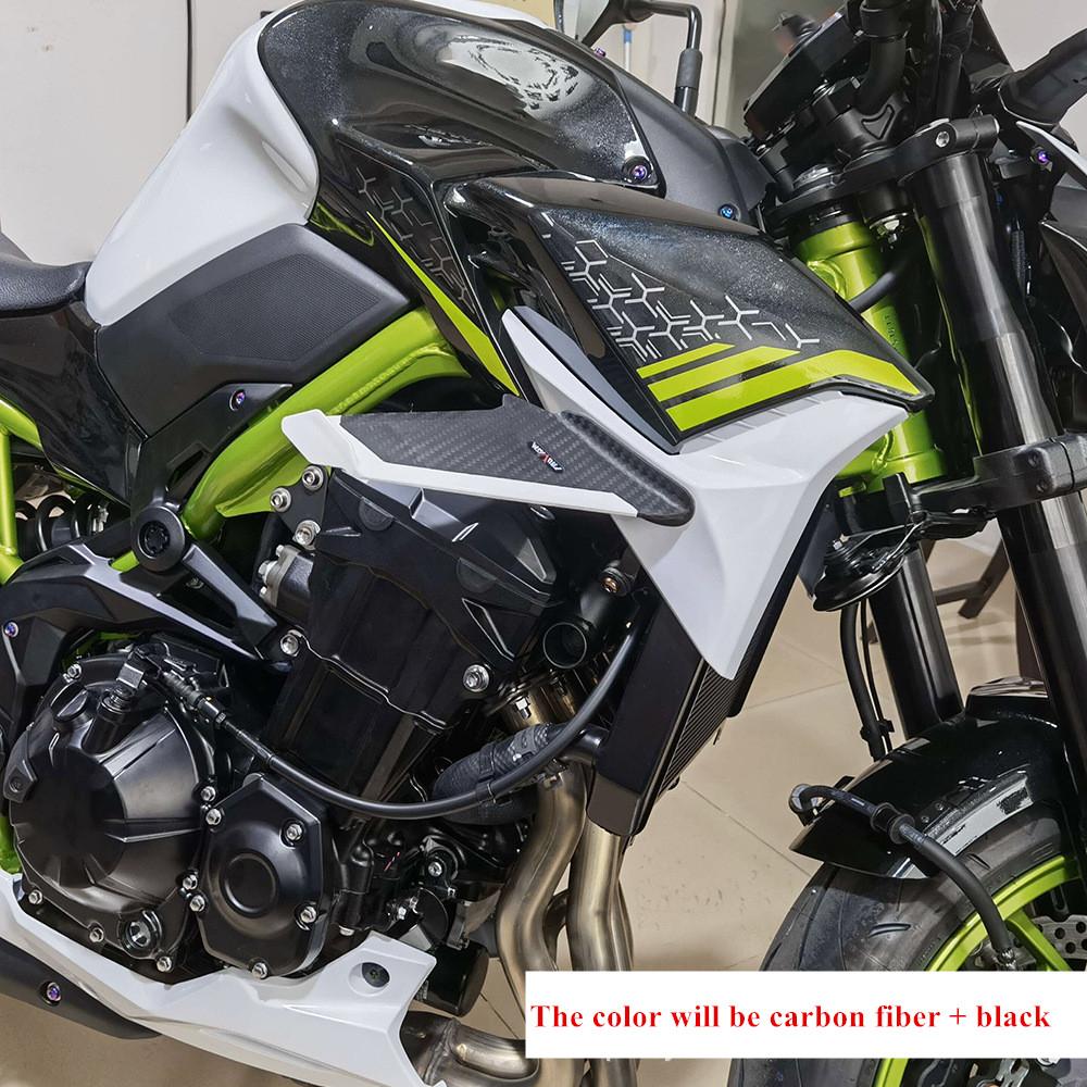 Пара мотоциклетных передних обтекателей под карбон, боковые винглеты, ветровые спойлеры