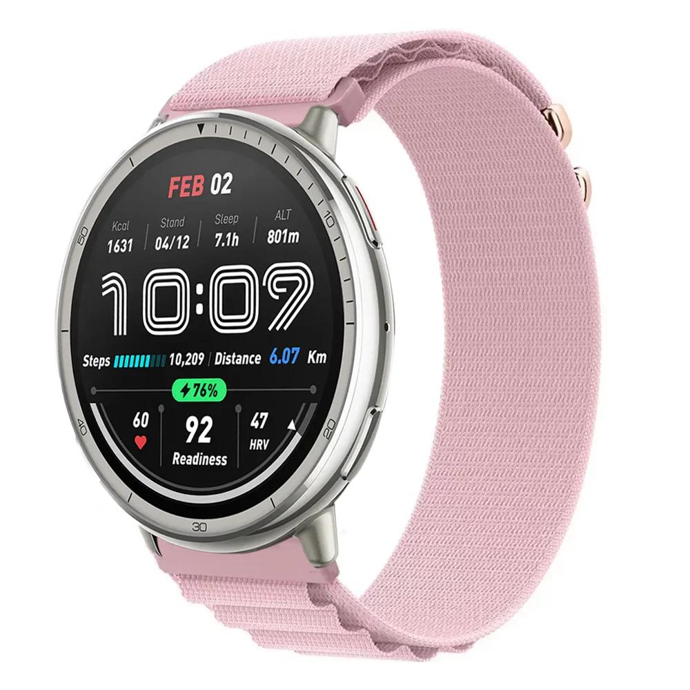 20 мм 22 мм Альпийский нейлоновый ремешок-петля для Amazfit Active 2 GTS 4 Min Спортивный браслет Ремешок для Amazfit Bip 6 5 GTR 4 3 Балансирующий браслет