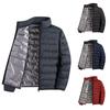 Графеновый самонагревающийся пуховик для мужчин, прочные ветрозащитные плиссированные пуховики с воротником-стойкой, классические теплые зимние куртки для мужчин