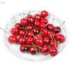 50Pcs Pack Artificial Lifelike Simulation Small Red Black Cherries Fake Fruit Model Home House Kitchen Party Decoration Desk