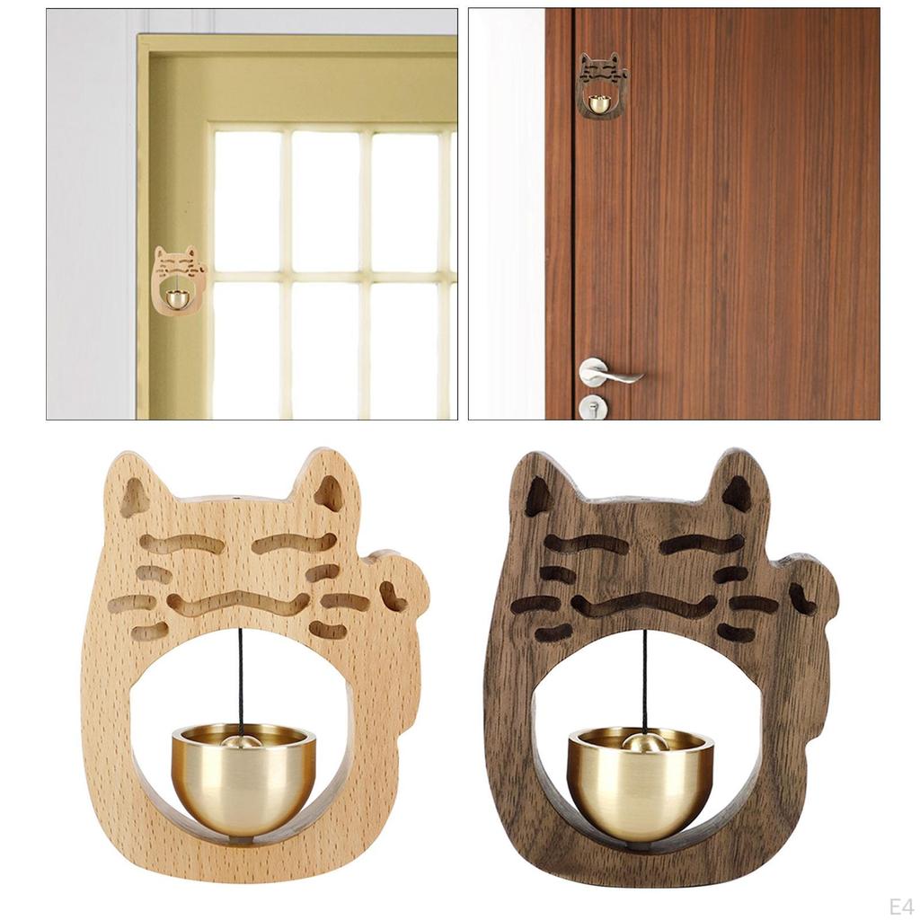 Металлический подвесной колокольчик в форме кошки для холодильника, кофейни, шкафа, телевизора