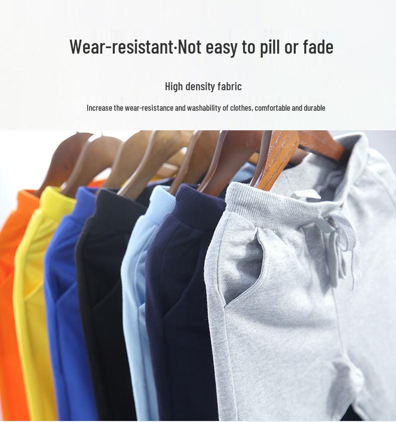 Детский хлопковый худи и штаны - комплект из двух предметов для мальчиков и девочек - весенне-осенняя спортивная одежда