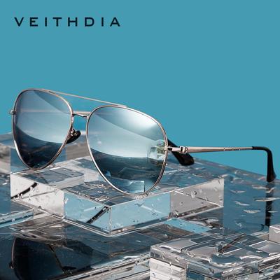 VEITHDIA брендовые классические модные мужские поляризационные зеркальные очки с линзами UV400, аксессуары, солнцезащитные очки для мужчин и женщин 8259