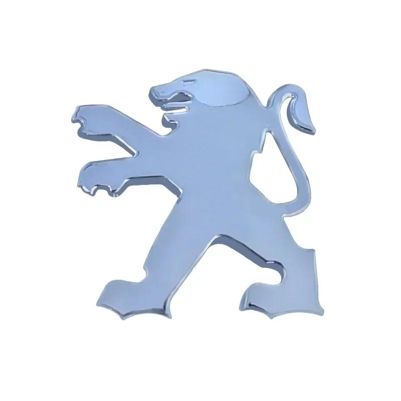 ABS Lion Car Front Rear Logo Emblem for Peugeot 207 206 5008 308 208 408 508 407 406 405 205 3008 107 Auto Trunk Badge Stickers