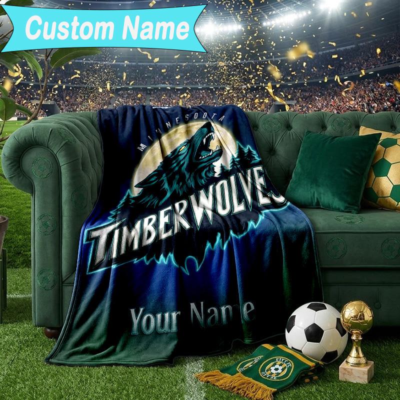 Custom Name Blanket Minnesota Logo Blanket Bedding Blanket for Travel, Camping, Living Rooms, Offices, Sofas, Fan Christmas gift