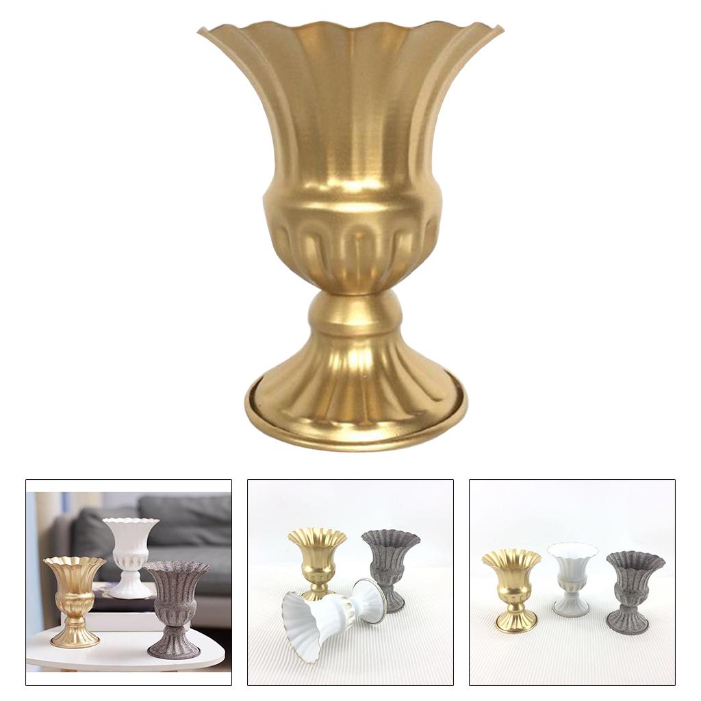 Винтажная металлическая ваза-статуэтка, горшок для растений, ваза для цветов, настольная ваза для сухоцветов, центральное украшение для дома, для свадьбы, вечеринки, офиса.