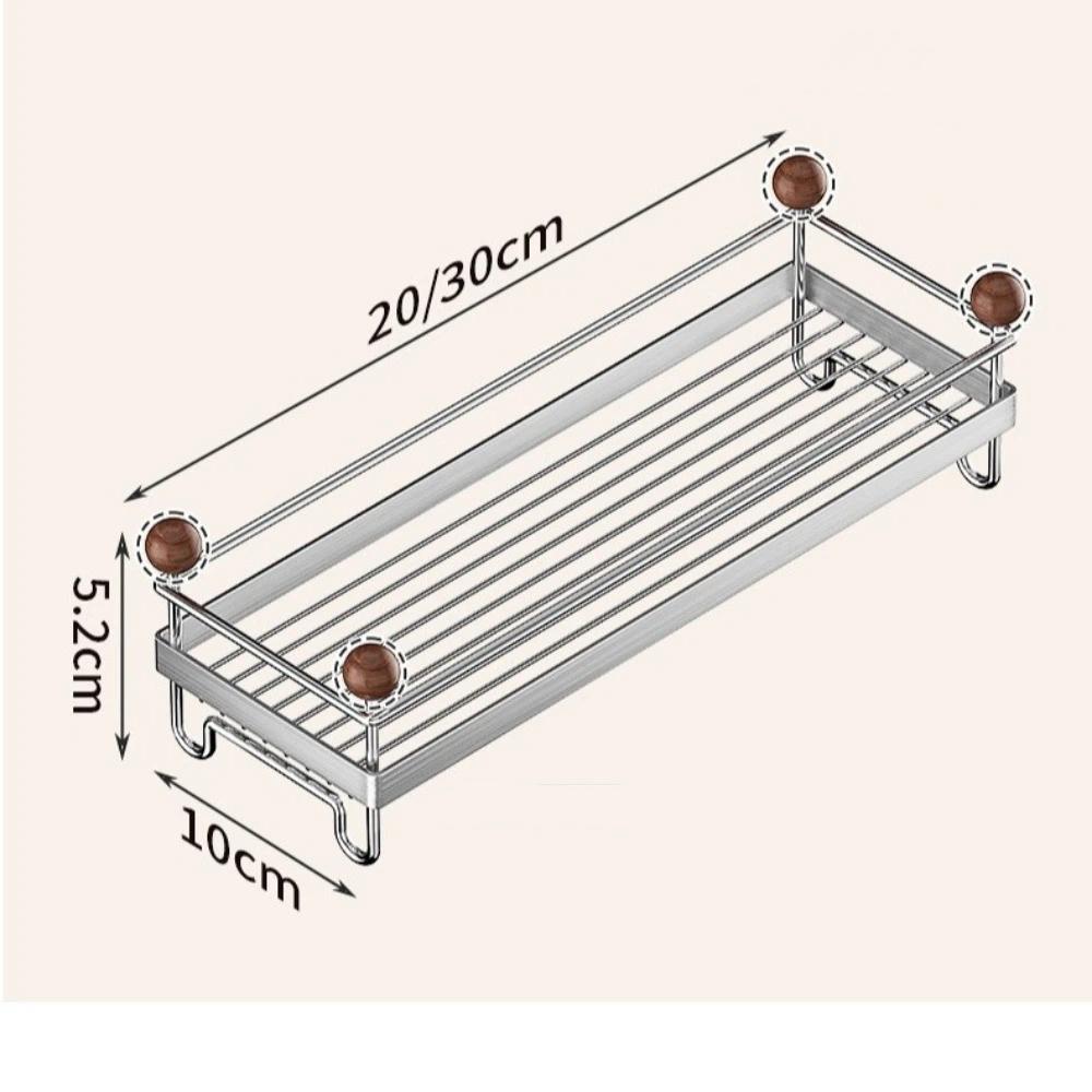 Stainless Steel Cosmetic Storage Stand Anti-rust Kitchen Sink Storage Rack Bathroom