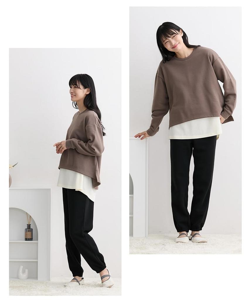 Nissen Maternity Теплый многослойный домашний костюм (верх и низ) и хаки, размер для беременных M, женская одежда для дома/пижама [Одежда для беременных/Одежда для кормления]