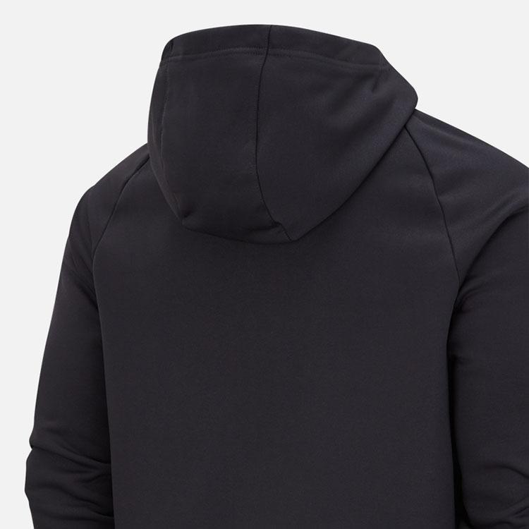 Nike Флисовая быстросохнущая принтованная повседневная стандартная толстовка с капюшоном для мужчин, черная DJ0294-010