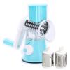 Manual Rotary Cheese Grater with Three Drum Blades Stainless Steel Handheld Rotary Slicer Shredding Grinder