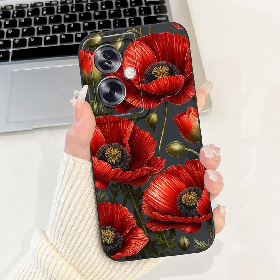 Для OPPO A79 5G Красивый Чехол для Телефона с Рисунком Розы и Бантом Для Oppo A79 5G CPH2553 CPH2557 Ударопрочные Мягкие Силиконовые Чехлы