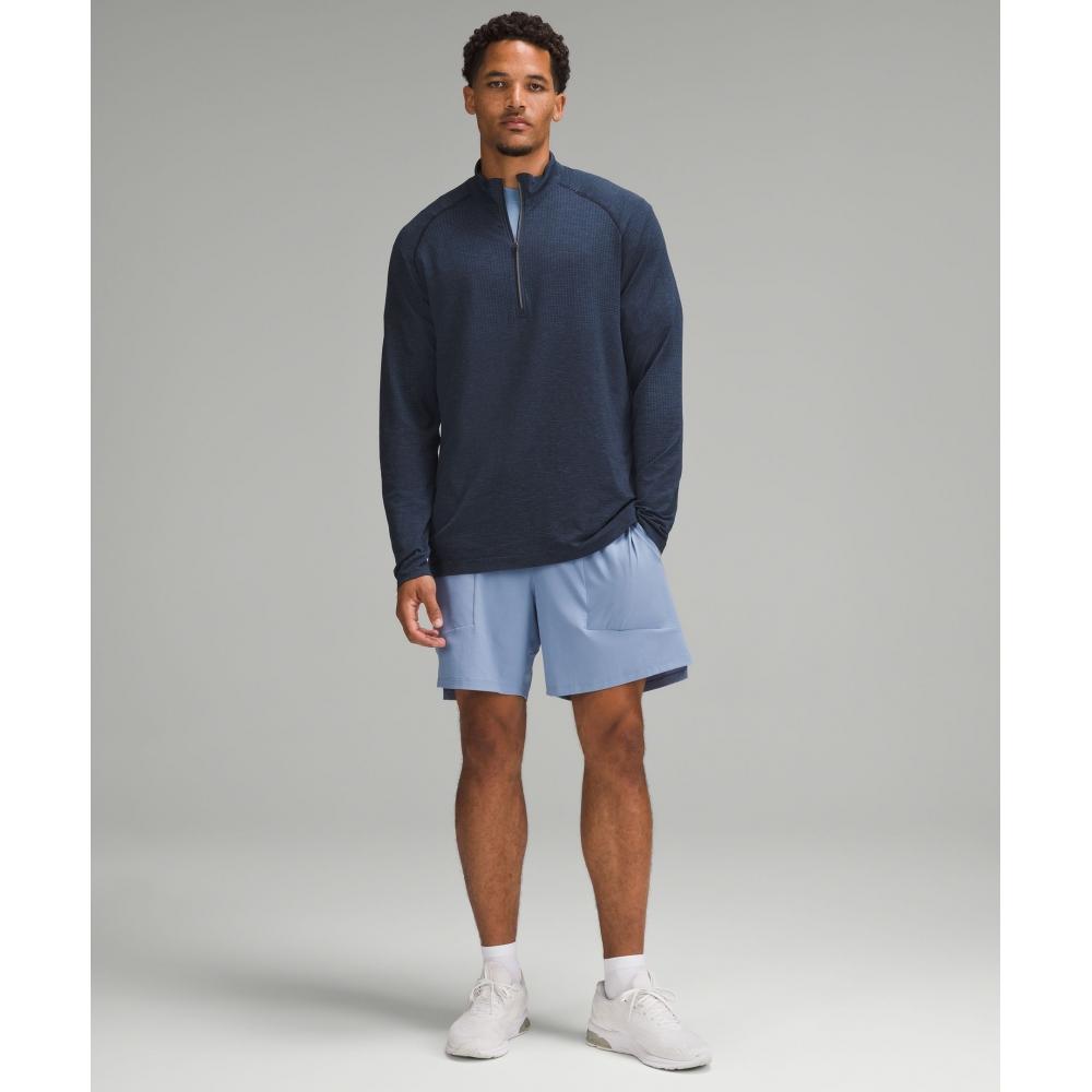 Lululemon Metal Vent Tech Half Zip Mineral Blue True Navy