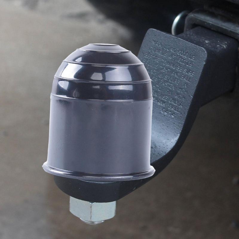 2 шт. Универсальные 50 мм аксессуары для прицепа Черный чехол для шара прицепа Крышка шара фаркопа Защита сцепного устройства для автомобиля Стайлинг