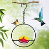 Пластиковая кормушка для колибри Прозрачная поилка для птиц Инструмент для разведения птиц Кормушка для птиц Дерево