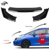 Передний сплиттер-губа Honda Fit 2014-2017, Декоративный мод из трех секций