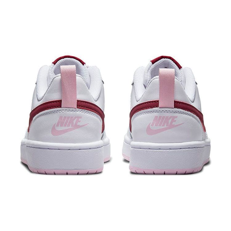Nike Детские кроссовки Court Borough Low 2 GS White Dark Beetroot BQ5448-120