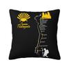 Buen Camino De Santiago Throw Pillow Covers Bedroom Decoration Cute Cushions Cover For Sofa Chair Square Polyester Pillowcase