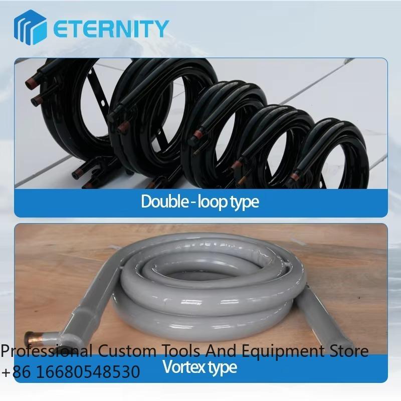 1HTitanium Coaxial Condenser/ Tube in Tube Heat Exchanger for Marine air Conditioner and Stainless Steel Heat Exchanger