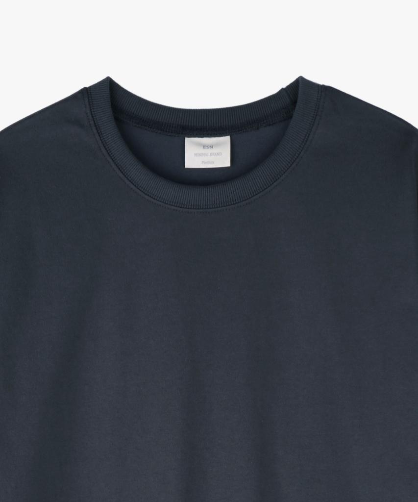 ESN Heavy Essential Round Long Sleeve Charcoal