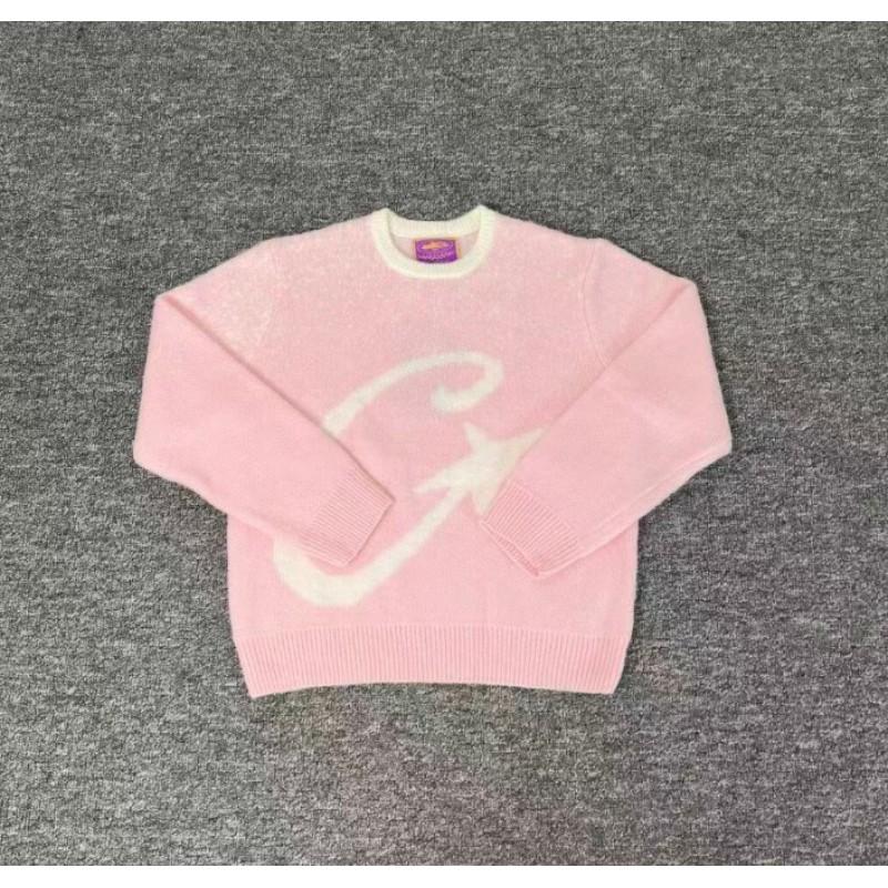 Corteiz Classic Ship Print Fleece Hoodie Sweatshirt Men Women Streetwear Loose Fit Casual Wear