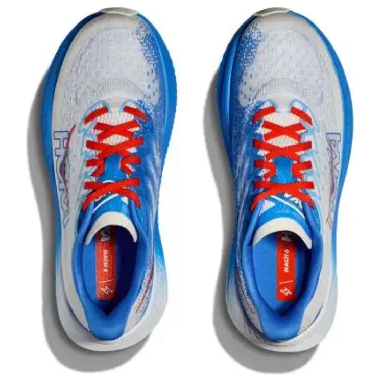 HOKA One One MACH 6 Нескользящие износостойкие низкие кроссовки для бега мужские светло-серые 1147790-WHTV