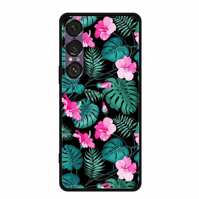 Чехол для телефона Sony Xperia 1 VII 2025 Мультяшные кошки ТПУ Мягкий Черный Силиконовый Задняя крышка Чехол для Sony Xperia 1VII 6.5" Чехол Funda