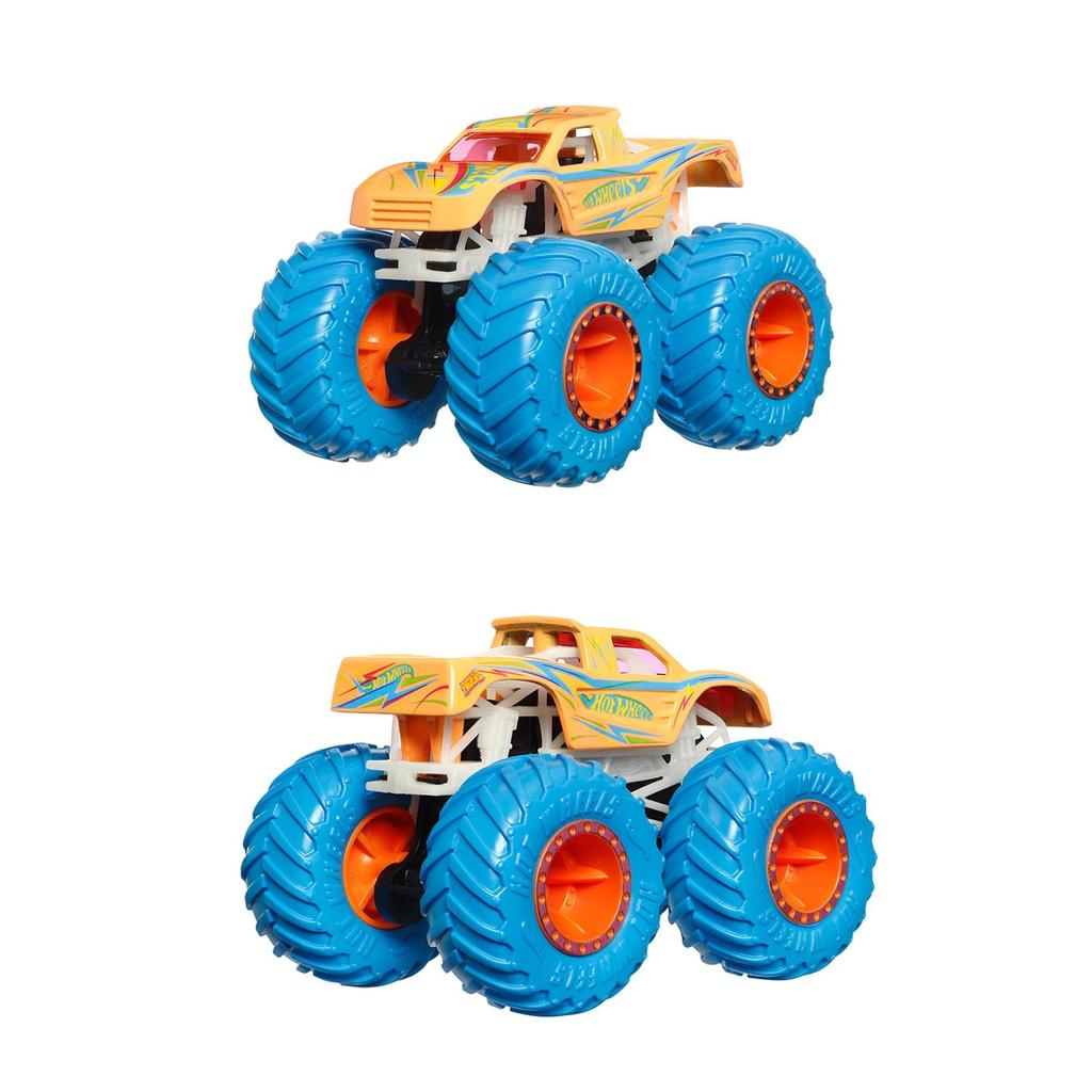 Hot Wheels Light-Up! Monster Truck Assortment Vehicle Toys, Mini Cars, 6-Car Box, Ages 3+, Multi-Purpose, 986A-JFX08