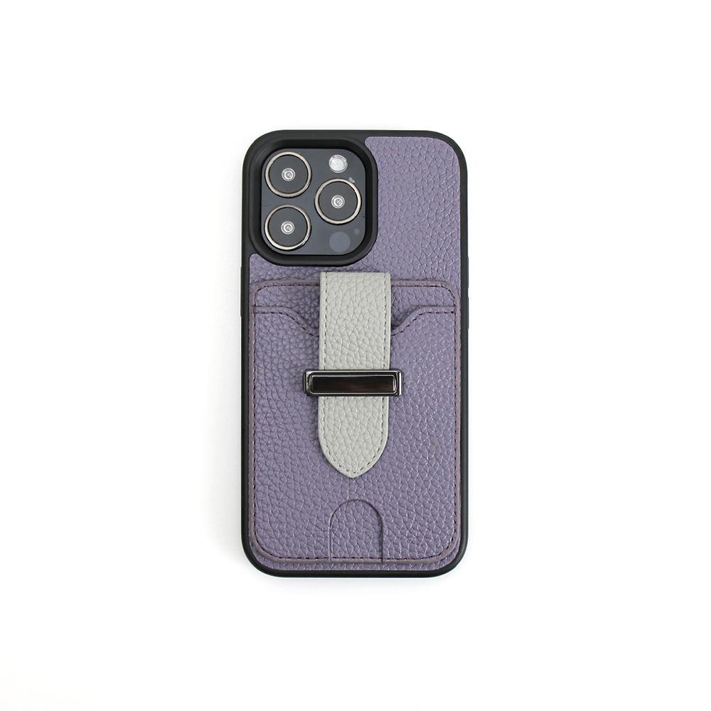 Card Holder Phone Case for Apple iPhone - Leather Phone Cover with Wrist Strap Wallet Card Holder Stand for iPhone 16/15/14/13/12/11/Pro Max Plus