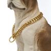 Stout Metallic Stainless Steel Collar Pet Dog Necklace Dog Collar Golden Chain Cuban Chain