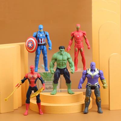 5 шт. Игрушки-фигурки Мстителей Marvel для мальчиков и девочек от 4 лет