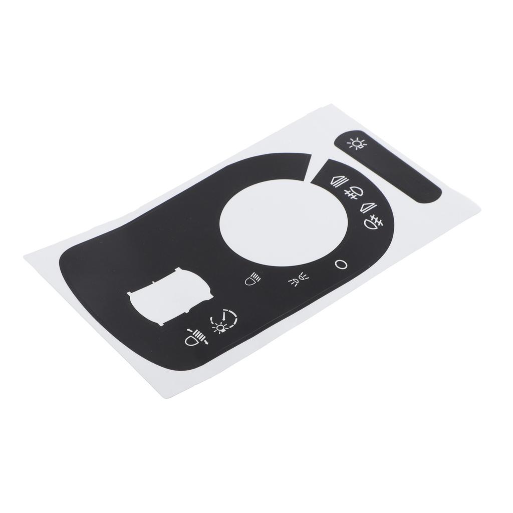 Light Switch Repair Sticker Car Switch Sticker Black Overlay Button Replacement
