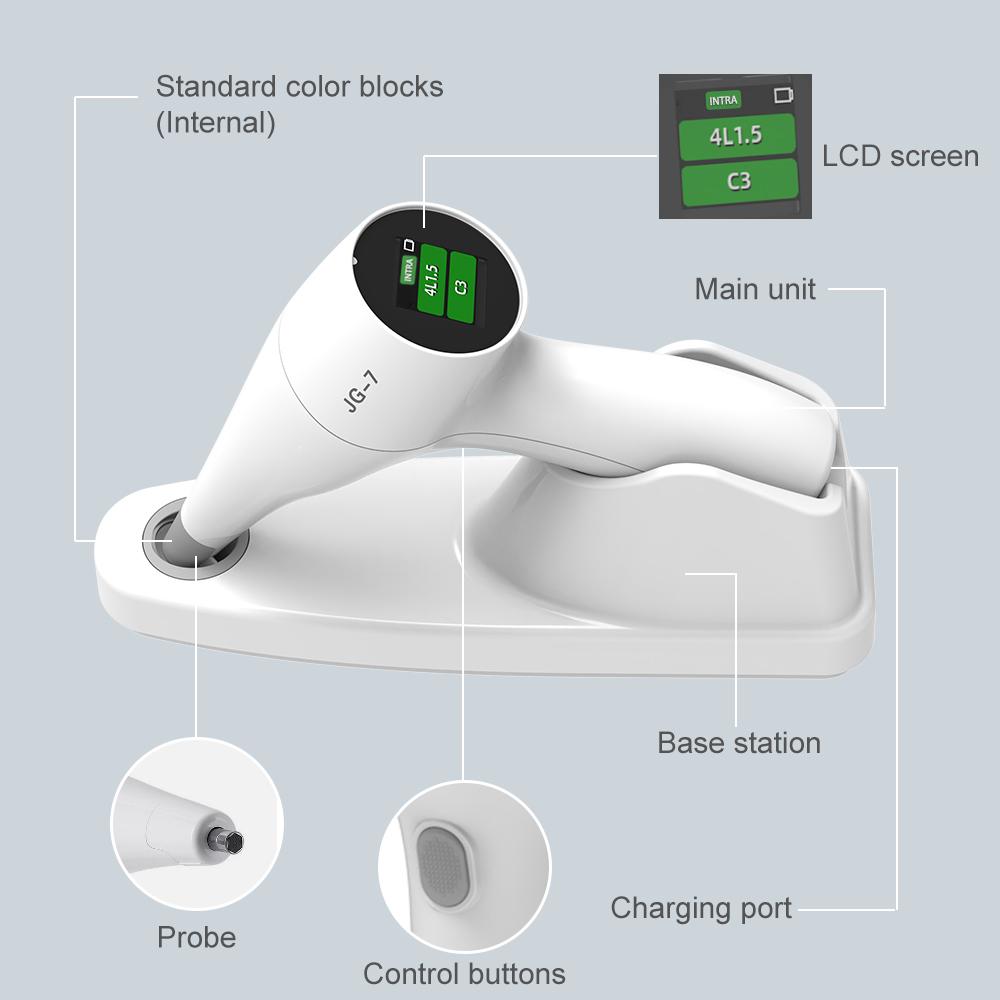 Dental Precision Colorimeter Photoelectric Tooth Colored Comparator Teeth Digital Shade Guide LCD Display Dentistry Tool