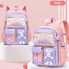 Весна Осень Рюкзак для девочки начальной школы Защита позвоночника Легкий Детский рюкзак Открывающийся как холодильник Большая вместимость Сумка для книг Подросток Студент CLE