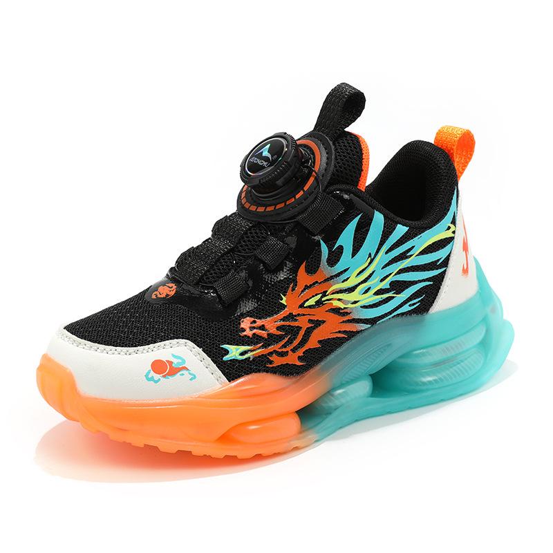 Boys Shoes 2025 Spring and Autumn Mesh Classmates Boys Sports Shoes Middle and Older Children Running Shoes Children's Sports Shoes Tide