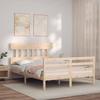 VidaXL Bed Frame with Headboard 120x200 Cm Solid Wood 3195151