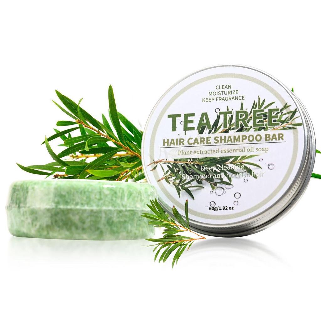 Coconut & He Shou Wu Ginseng Bamboo Charcoal Shampoo Soap with Essential Oils & Cypress Leaf