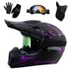 Full Face Motorcycle Helmet Young Adults Electric Bike Off-Road Riding ABS Safety Gear S M L XL