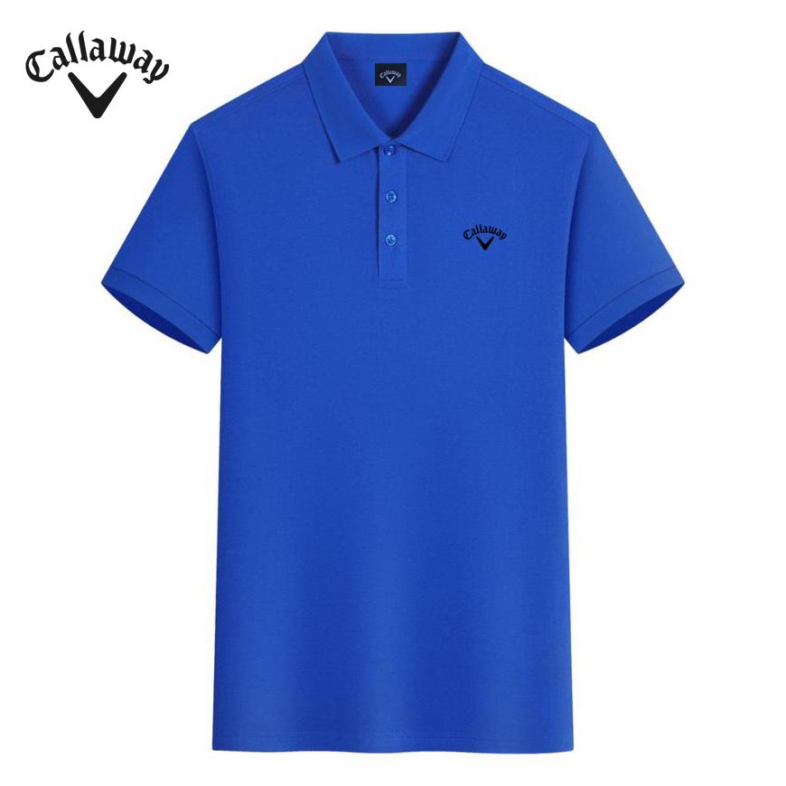 Callaway 2025 Лето Новая Вышитая Высококачественная Хлопковая Рубашка Поло С Воротником Для Гольфа