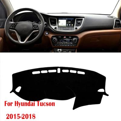 Защитная накладка для Hyundai Tucson 2015-2018 2019, чехол на приборную панель автомобиля, коврик для приборной панели, ковры, аксессуары