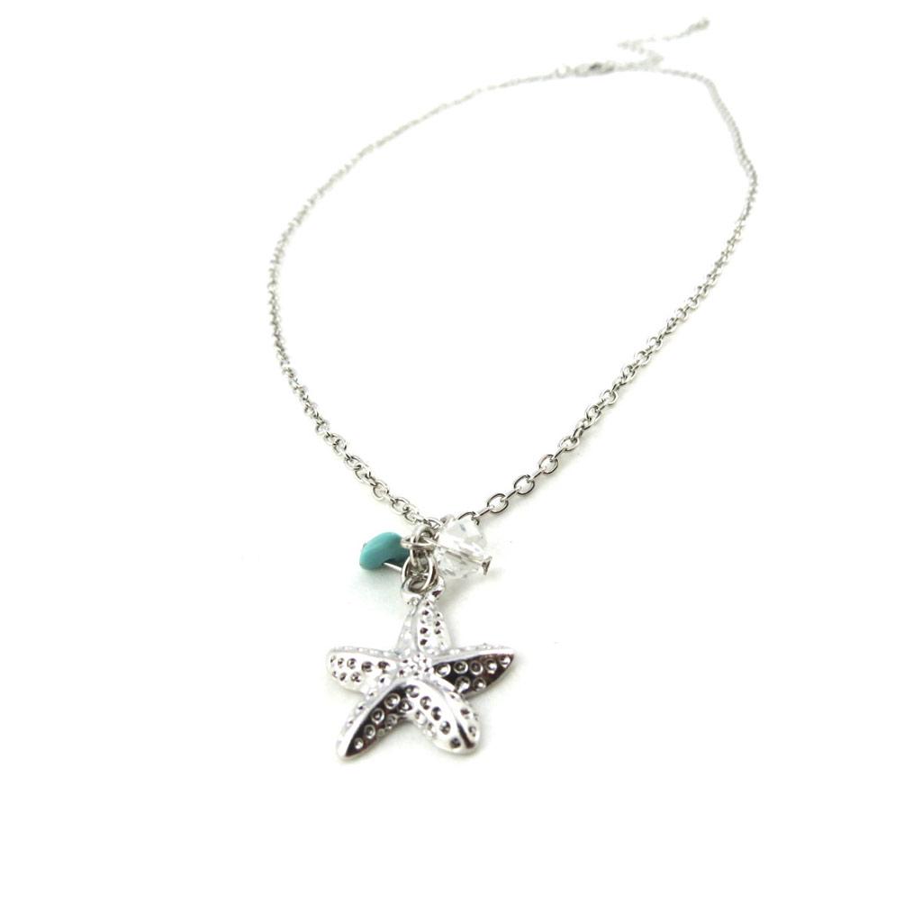 Les Trésors De Lily [N0296] - Серебряное дизайнерское колье «Морской мир» (морская звезда)